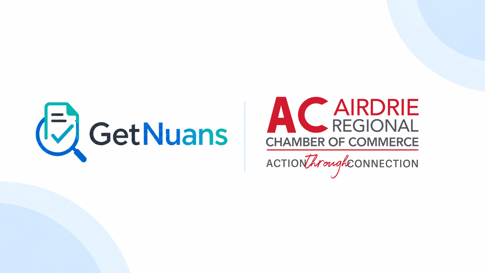 GetNuans and Airdrie Regional Chamber of Commerce logos